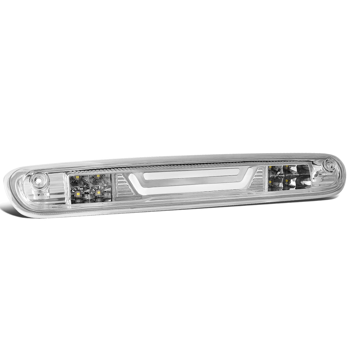 LUZ DE FRENO 07-13 CHEVY SILVERADO 1500, 1500HD, GMC SIERRA 1500, 1500HD / 07-14 SILVERADO 2500, 3500, HD MODELS, GMC SIERRA 2500, 3500, HD MODELS / 09-10 HUMMER H3T - 3D - LED - CHROME