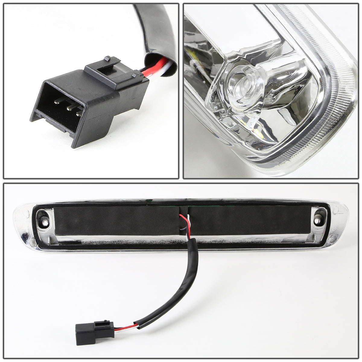 LUZ DE FRENO 07-13 CHEVY SILVERADO 1500, 1500HD, GMC SIERRA 1500, 1500HD / 07-14 SILVERADO 2500, 3500, HD MODELS, SIERRA 2500, 3500, HD MODELS / 09-10 HUMMER H3T - LED - CHROME