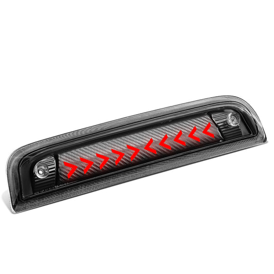 LUZ DE FRENO 14-20 CHEVY SILVERADO 1500 / 14-18 GMC SIERRA 1500 / 15-19 SILVERADO 2500, 3500, SIERRA 2500, 3500 / 2019 SIERRA 1500 LIMITED - FITS MODELS WITH CARGO LIGHT - 3D - SEQUENTIAL ARROW LED - BLACK