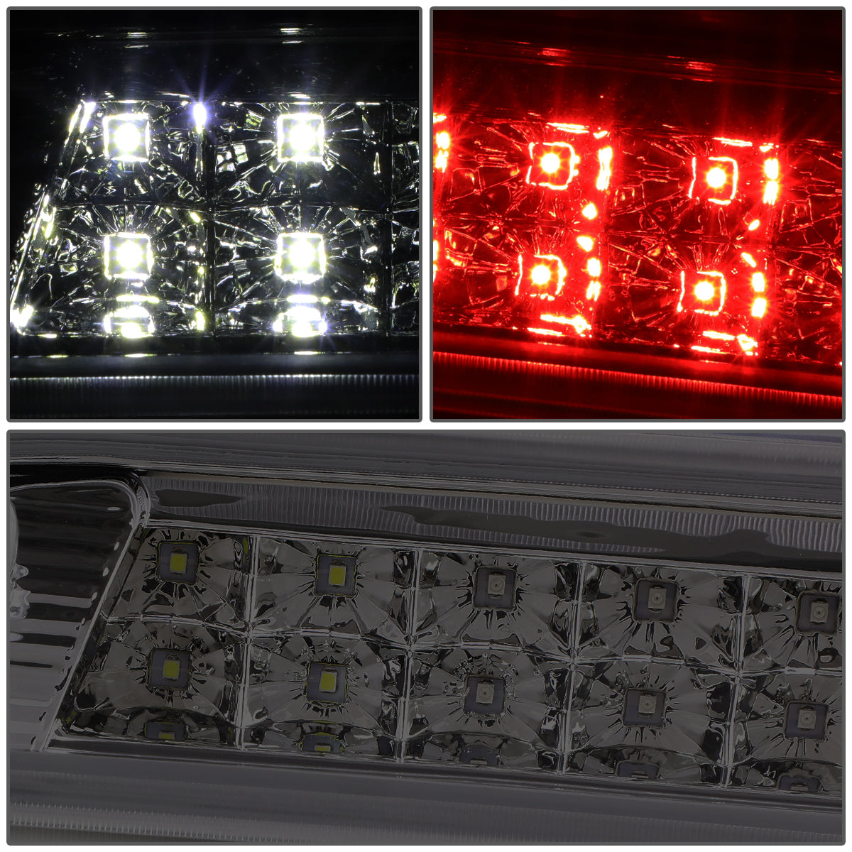 LUZ DE FRENO 14-20 CHEVY SILVERADO 1500, GMC SIERRA 1500 / 15-20 SILVERADO 2500HD, 3500HD, SIERRA 2500HD, 3500HD / 2019 SIERRA 1500 LIMITED - FITS MODELS WITH CARGO LIGHT - LED - SMOKE