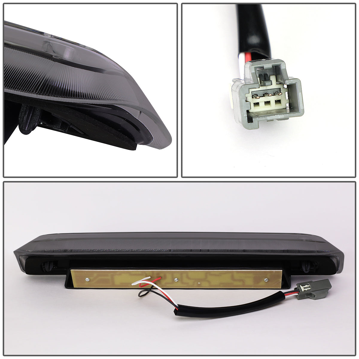 LUZ DE FRENO 14-20 CHEVY SILVERADO 1500, GMC SIERRA 1500 / 15-20 SILVERADO 2500HD, 3500HD, SIERRA 2500HD, 3500HD / 2019 SIERRA 1500 LIMITED - FITS MODELS WITH CARGO LIGHT - LED - SMOKE