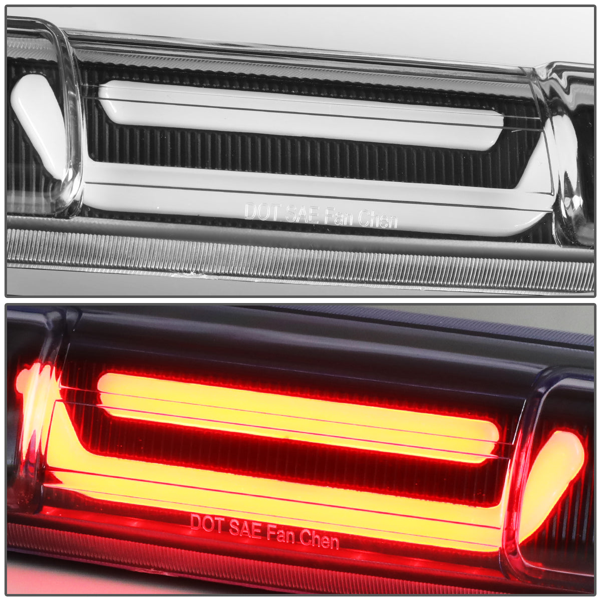 LUZ DE FRENO 99-06 CHEVY SILVERADO 1500, 2500, 3500, HD MODELS, GMC SIERRA 1500, 2500, 3500, HD MODELS / 2007 SILVERADO 1500, 2500, 3500, HD MODELS CLASSIC, SIERRA 1500, 2500, 3500 , HD MODELS CLASSIC - 3D - LED - BLACK