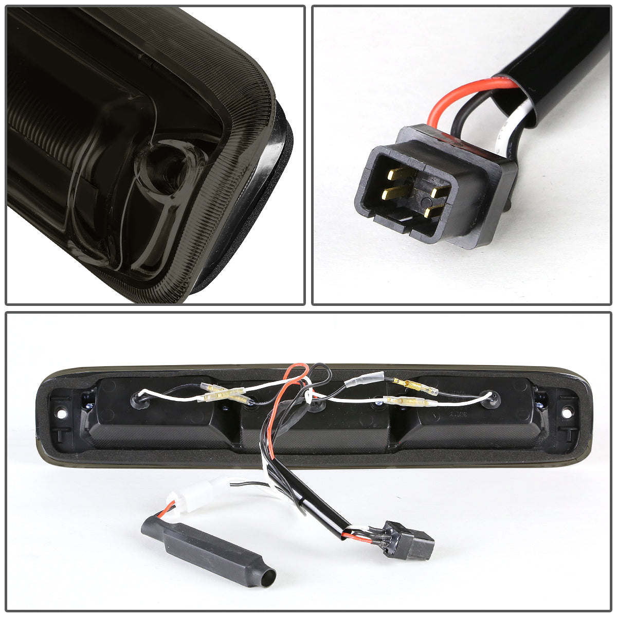 LUZ DE FRENO 99-06 CHEVY SILVERADO 1500, 2500, 3500, HD MODELS, GMC SIERRA 1500, 2500, 3500, HD MODELS / 2007 SILVERADO 1500, 2500, 3500, HD MODELS CLASSIC, SIERRA 1500, 2500, 3500 , HD MODELS CLASSIC - LED - BLACK / SMOKE