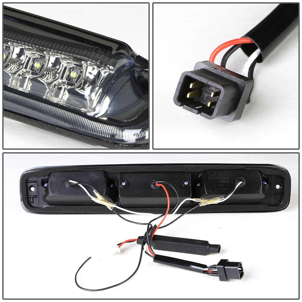 LUZ DE FRENO 99-06 CHEVY SILVERADO 1500, 2500, 3500, HD MODELS, GMC SIERRA 1500, 2500, 3500, HD MODELS / 2007 SILVERADO 1500, 2500, 3500, HD MODELS CLASSIC, SIERRA 1500, 2500, 3500 , HD MODELS CLASSIC - LED - SMOKE