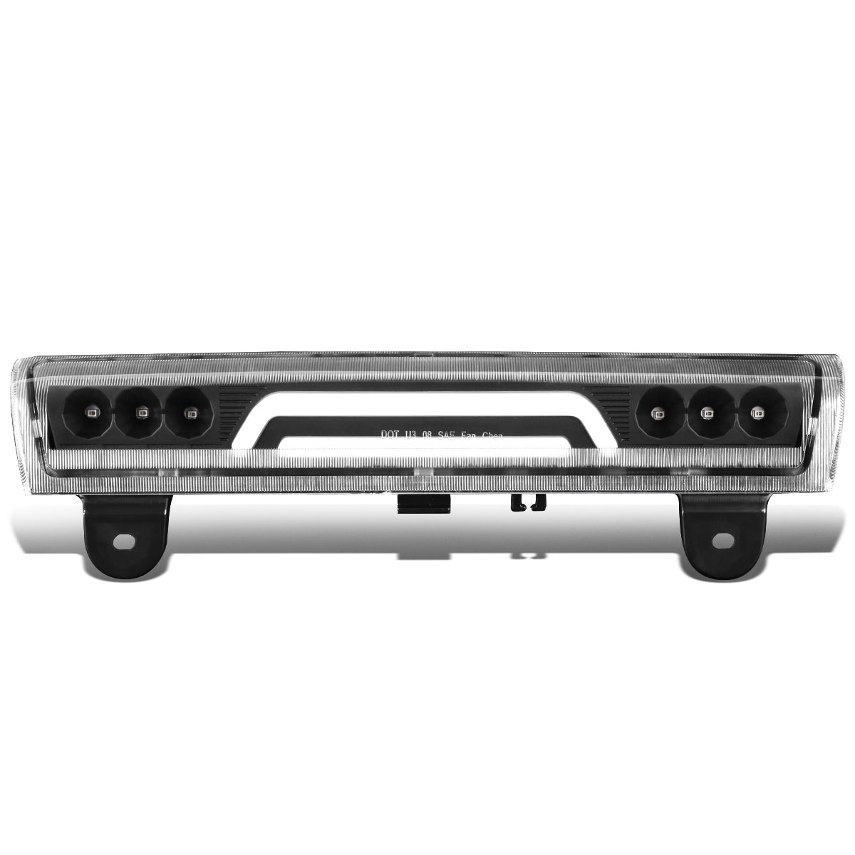 LUZ DE FRENO 00-06 CHEVY SUBURBAN 1500, 2500, TAHOE, GMC YUKON, YUKON XL 1500, 2500 - FITS LIFTGATE MODEL REAR DOORS ONLY - 3D - LED - BLACK