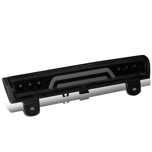 LUZ DE FRENO 00-06 CHEVY SUBURBAN 1500, 2500, TAHOE, GMC YUKON, YUKON XL 1500, 2500 - FITS LIFTGATE MODEL REAR DOORS ONLY - 3D - LED - BLACK / SMOKE