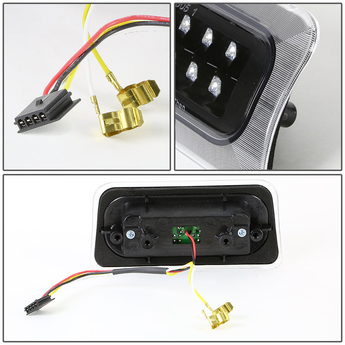 LUZ DE FRENO 94-03 CHEVY S10, GMC SONOMA / 96-00 ISUZU HOMBRE - FITS STANDARD CAB MODEL ONLY - LED - BLACK