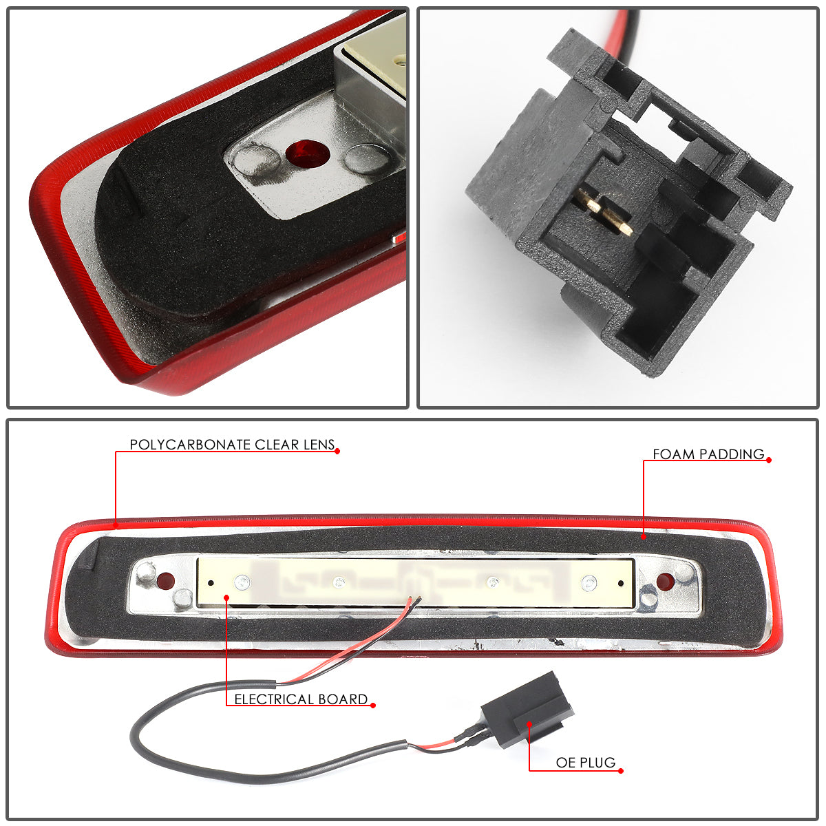 LUZ DE FRENO 06-10 JEEP COMMANDER - LED - RED