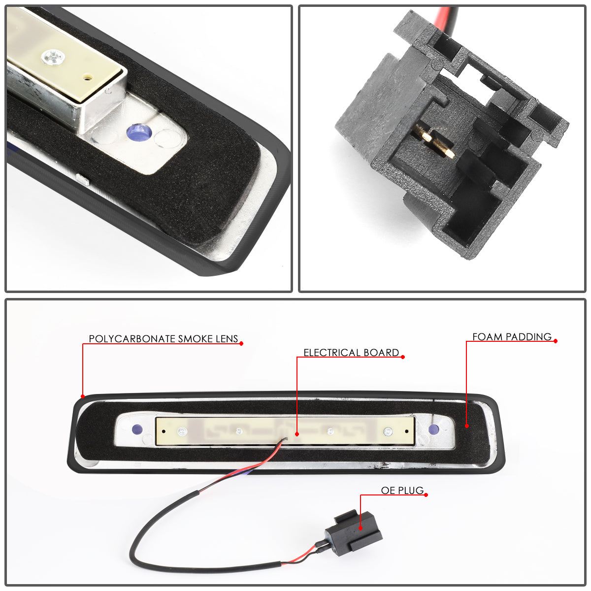 LUZ DE FRENO 06-10 JEEP COMMANDER - LED - SMOKE