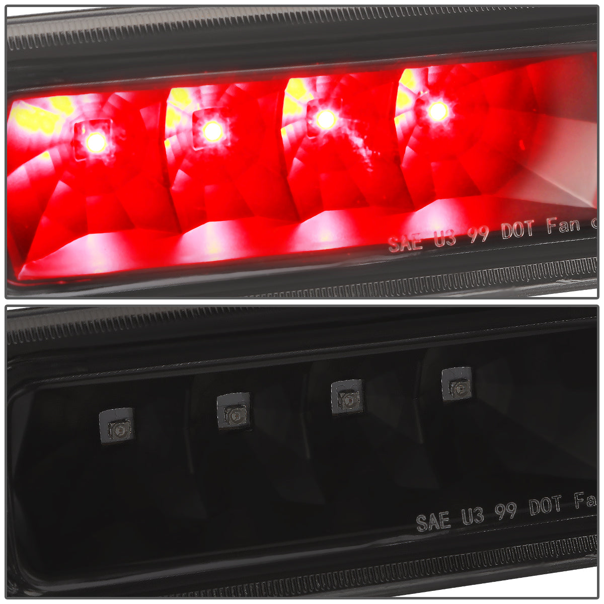 LUZ DE FRENO 99-04 JEEP GRAND CHEROKEE - LED - BLACK / SMOKE