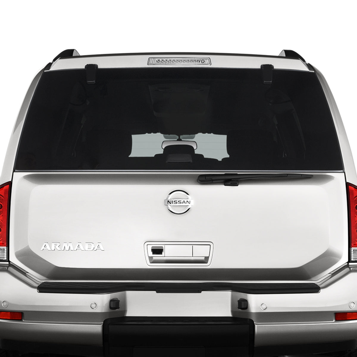 LUZ DE FRENO 05-15 NISSAN ARMADA / 2004 PATHFINDER ARMADA / 04-10 INFINITI QX56 - FITS MODELS WITHOUT CARGO LIGHT - LED - CHROME