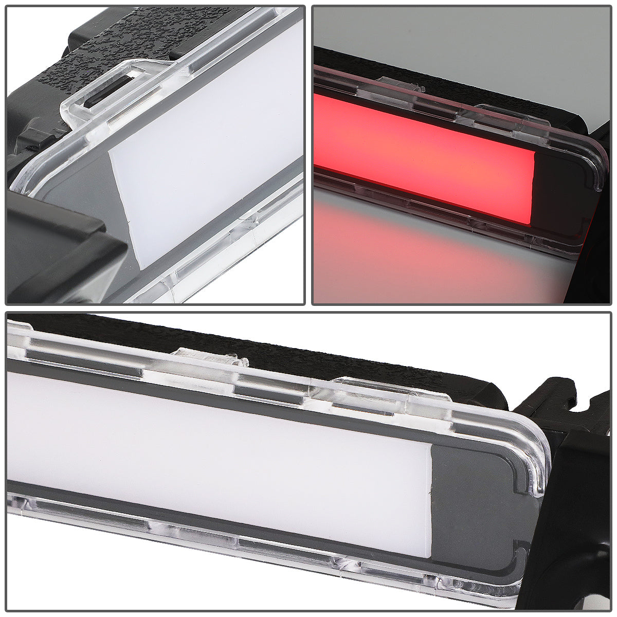 LUZ DE FRENO 01-04 NISSAN PATHFINDER / 01-03 INFINITI QX4 - 3D - LED STRIP - CHROME