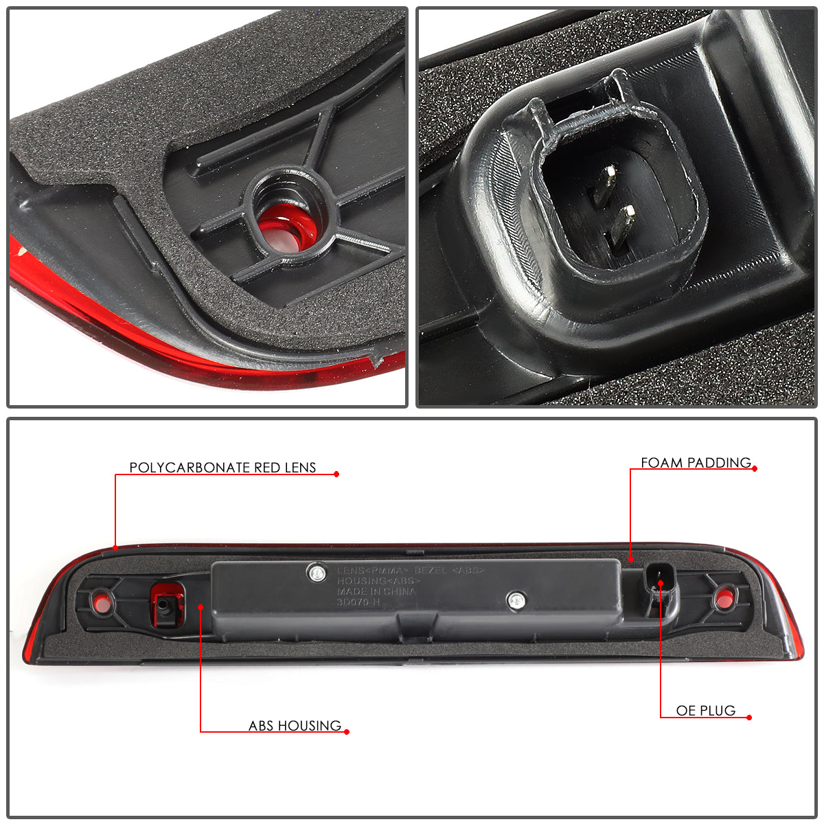 LUZ DE FRENO 07-17 JEEP PATRIOT - LED - RED