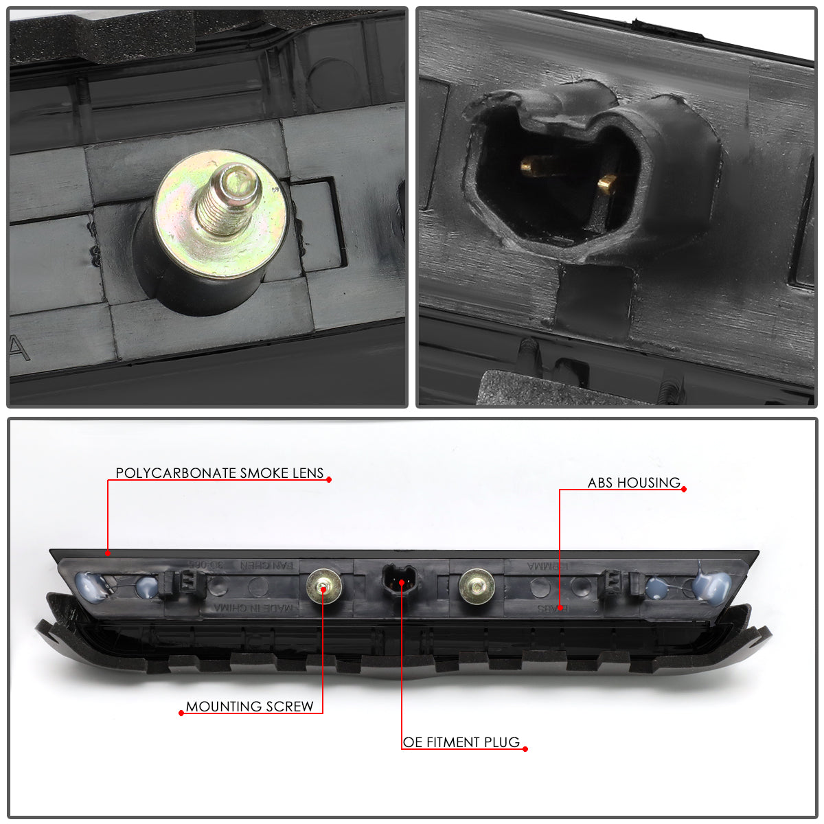 LUZ DE FRENO 11-16 SCION TC - 3D - LED - SMOKE
