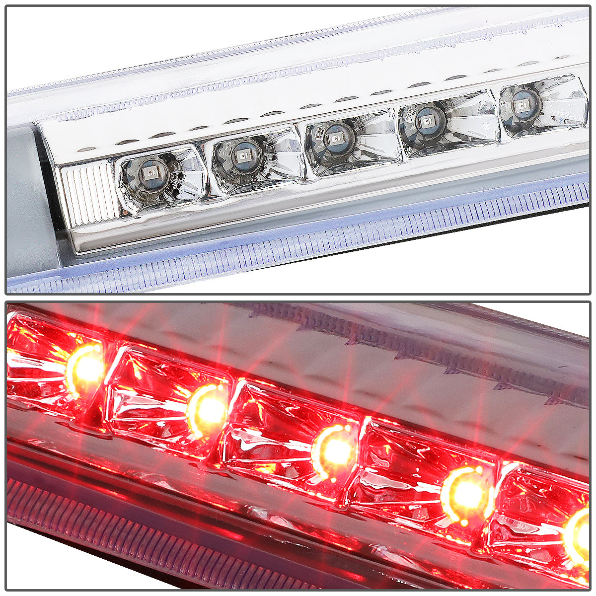 LUZ DE FRENO 98-07 TOYOTA LAND CRUISER - FITS MODELS WITHOUT SPOILER - REQUIRES WIRING TO VEHICHLES EXISTING HARNESS - LED - CHROME