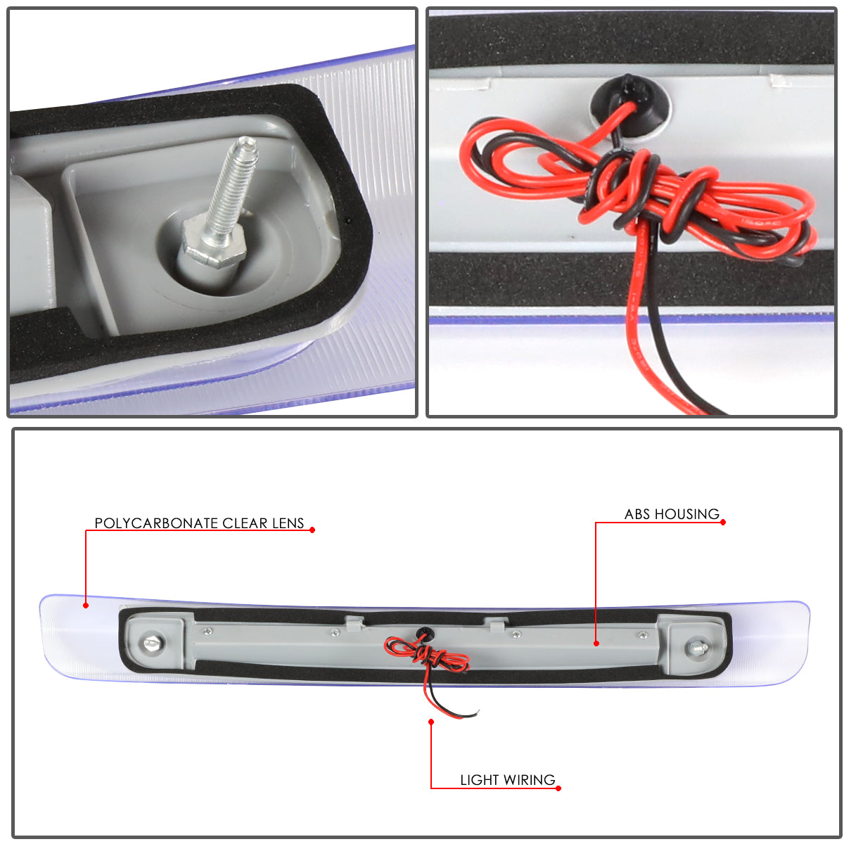 LUZ DE FRENO 98-07 TOYOTA LAND CRUISER - FITS MODELS WITHOUT SPOILER - REQUIRES WIRING TO VEHICHLES EXISTING HARNESS - LED - CHROME