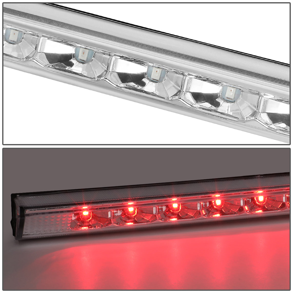 LUZ DE FRENO 98-07 TOYOTA LAND CRUISER - FITS MODELS WITHOUT SPOILER - REQUIRES WIRING TO VEHICHLES EXISTING HARNESS - LED - CHROME