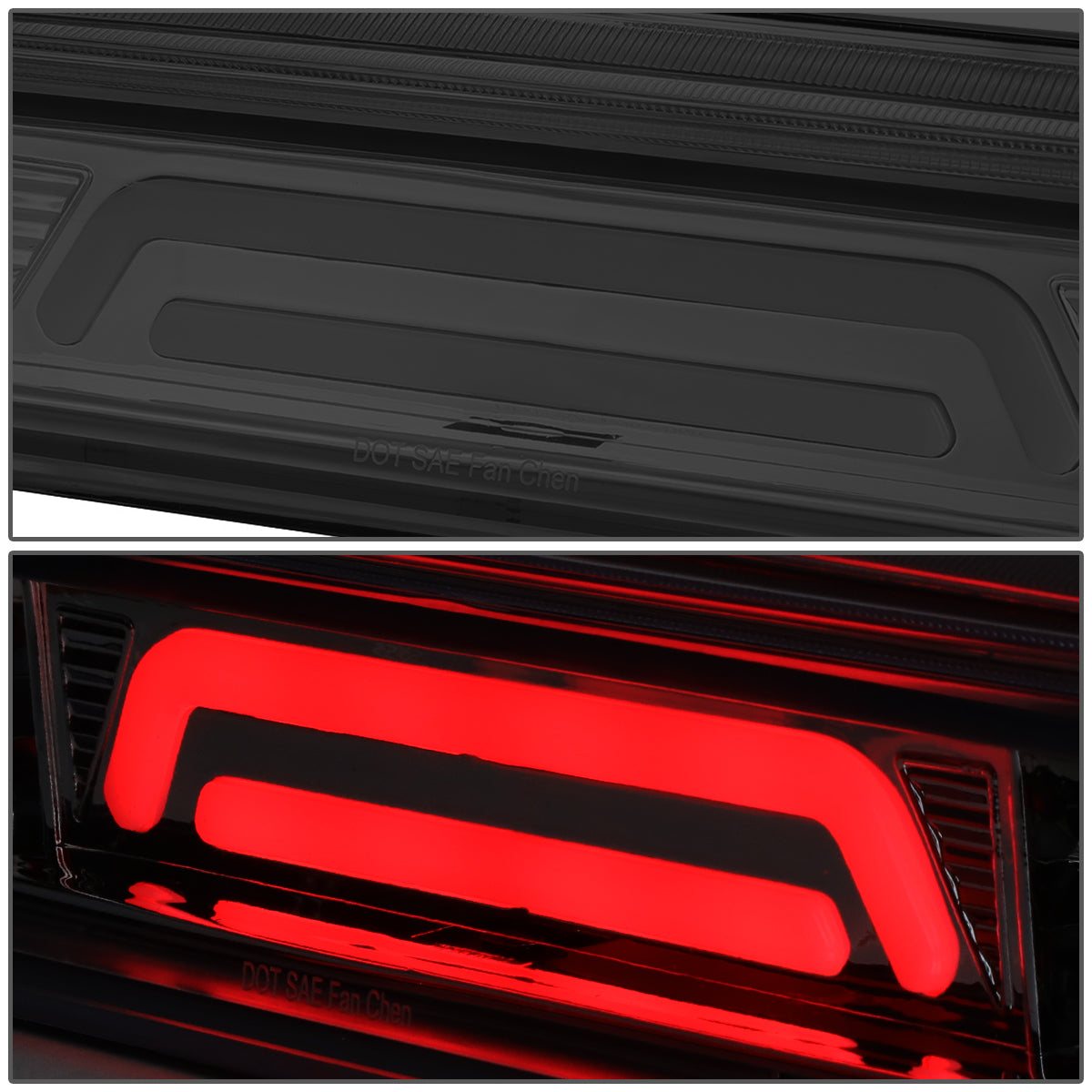 LUZ DE FRENO 07-18 TOYOTA TUNDRA - 3D - LED - SMOKE