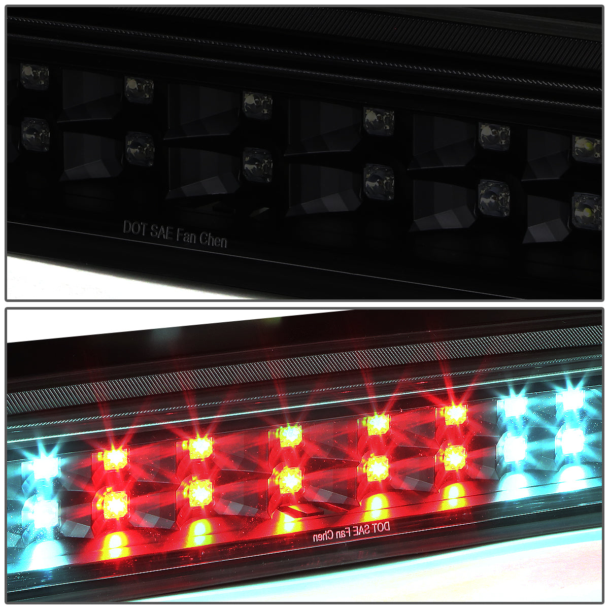 LUZ DE FRENO 07-16 TOYOTA TUNDRA - LED - BLACK / SMOKE