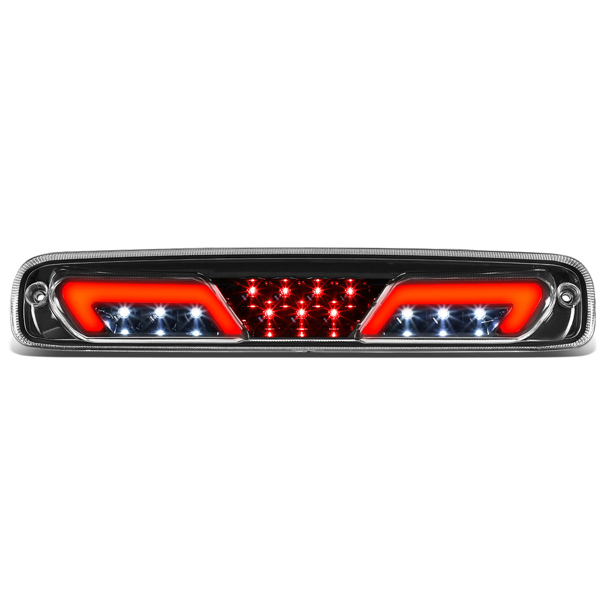 LUZ DE FRENO 3RD BRAKE LIGHT - 99-06 CHEVY SILVERADO 1500, 2500, 3500 , GMC SIERRA 1500, 2500, 3500 / 2007 CHEVY SILVERADO 1500 , 2500, 3500 , GMC SIERRA 1500, 2500, 3500 - SEQUENTIAL CHASE LED - CHROME