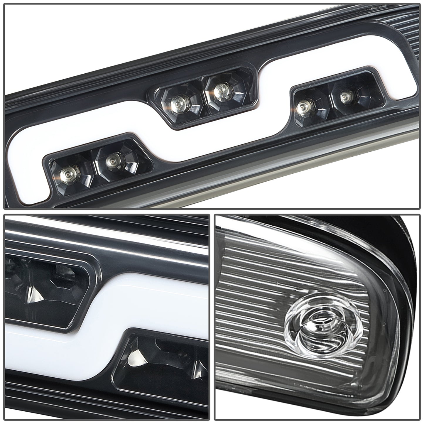 LUZ DE FRENO 3RD BRAKE LIGHT - 95-15 TOYOTA TACOMA / 16-PRESENT TACOMA ACCESS EXTENDED CAB - 2-STAGE SEQUENTIAL LED - CLEAR