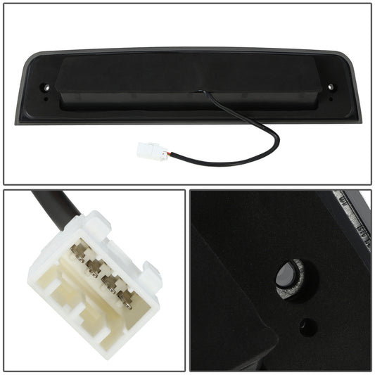 LUZ DE FRENO 3RD BRAKE LIGHT - 09-10 DODGE RAM 1500 / 2010 RAM 2500, 3500 / 11-18 RAM 1500, 2500, 3500 / 19-22 RAM 1500 CLASSIC - SEQUENTIAL LED - SMOKE