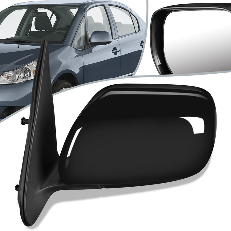 RETROVISOR MIRROR - OEM - 06-13 SUZUKI GRAND VITARA - POWERED - PAINTABLE - BLACK - LEFT