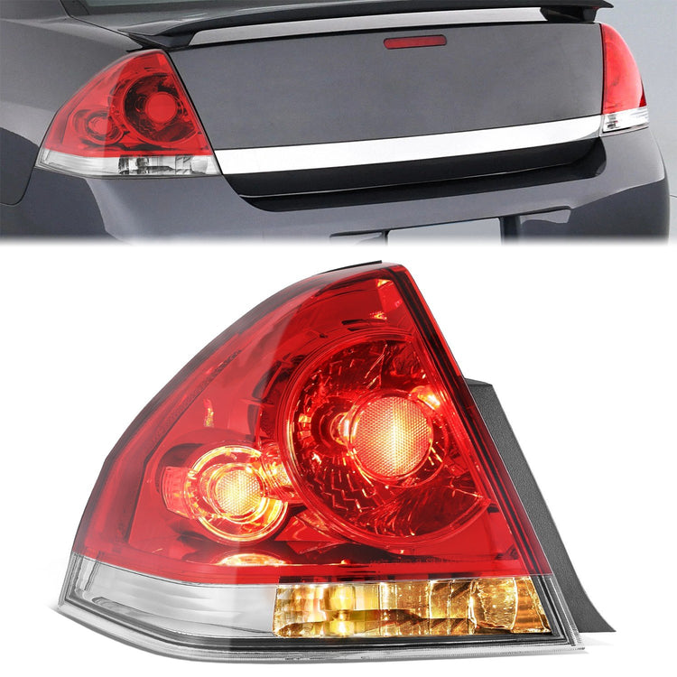 FAROS TRASEROS OE STYLE - CHEVROLET IMPALA 2006-2013 / CHEVROLET IMPALA LIMITED 2014-2016 - 921 REVERSE / 3057 TURN SIGNAL / 3057 TAIL LIGHT - CHROME HOUSING - LEFT