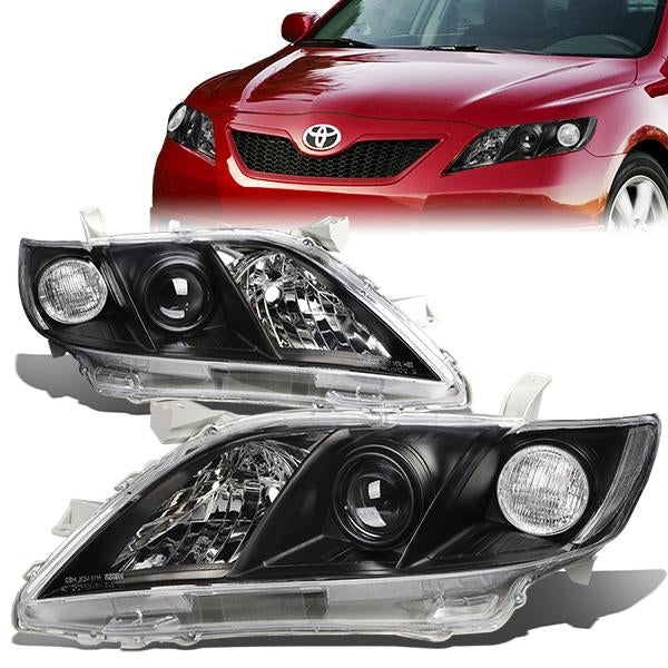 FAROS 07-09 TOYOTA CAMRY - H1 LOW BEAM / 9005 HIGH BEAM / 3457A TURN SIGNAL - BLACK HOUSING / CLEAR CORNER