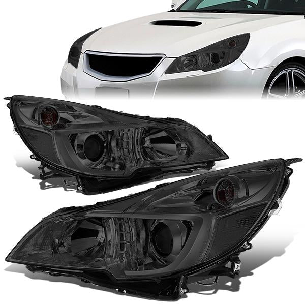 FAROS 10-14 SUBARU OUTBACK, LEGACY - PROJECTOR - 9005 HIGH BEAM / H1 LOW BEAM - SMOKE HOUSING / CLEAR CORNER