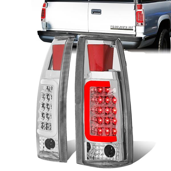 FAROS TRASEROS 88-99 CHEVY C1500 , K1500 / 88-00 CHEVY C2500 , K2500 , K3500 / 88-01 CHEVY C3500 / 92-99 CHEVY SUBURBAN C1500 , 2500 , K1500 , K2500 / 92-94 CHEVY BLAZER / 95-99 CHEVY TAHOE , 99-00 CADILLAC ESCALADE / 200 CHEVY TAHOE - 3D - U-HALO LED -