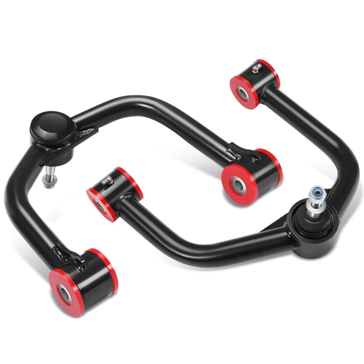 HORQUILLAS 2004-15 NISSAN TITAN 2005-19 AMADA 2-4" LIFT,
2004-2015 NISSAN TITAN (EXCLUDES PRO-4X)
2005-2019 NISSAN ARMADA (EXCLUDES PRO-4X)
BLACK+RED