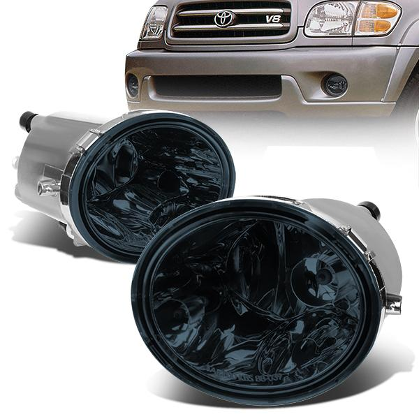 FAROS DE NIEBLA 01-07 TOYOTA SEQUOIA / 00-06 TOYOTA TUNDRA - DOES NOT FIT STEEL BUMPER MODELS - 9006 BULB - SMOKE
