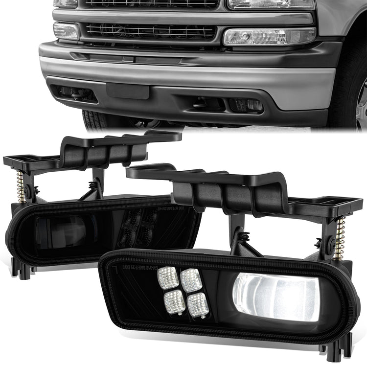 FAROS DE NIEBLA HIGH POWER LED - 99-02 CHEVY SILVERADO 1500, 2500, 01-02 SILVERADO 1500 HD, 2500 HD, 2500 / 00-06 SUBURBAN 1500, 2500, TAHOE,SMOKE LENS