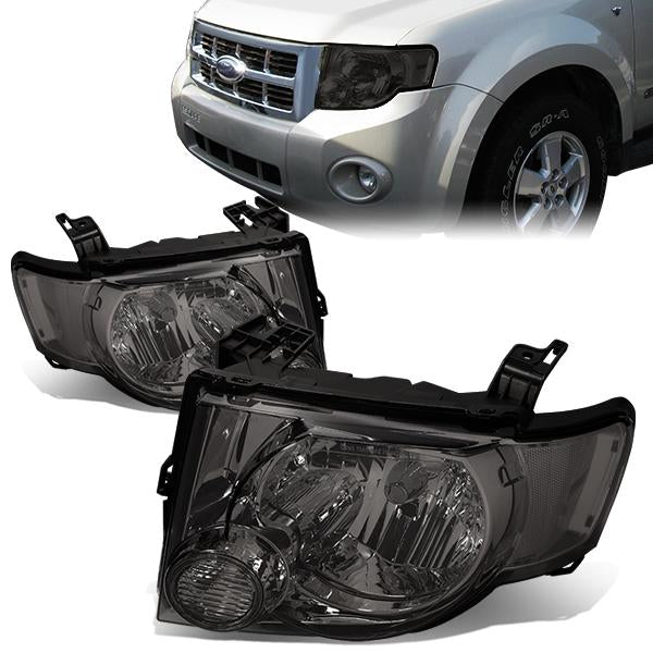 FAROS 08-12 FORD ESCAPE 4-DOOR - H13 LOW BEAM / HIGH BEAM - SMOKE HOUSING / CLEAR CORNER