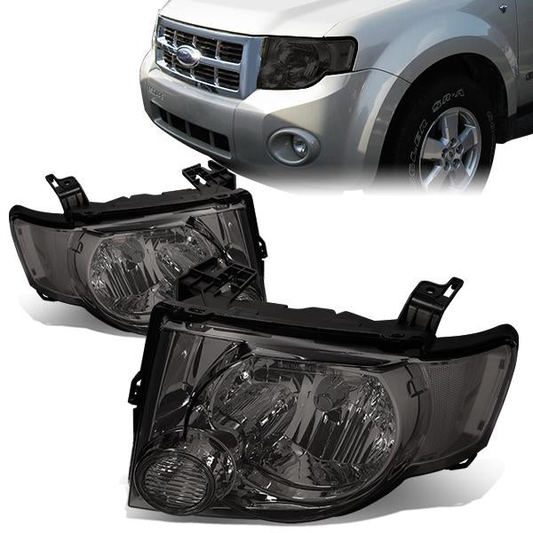 FAROS 08-12 FORD ESCAPE 4-DOOR - H13 LOW BEAM / HIGH BEAM - SMOKE HOUSING / CLEAR CORNER