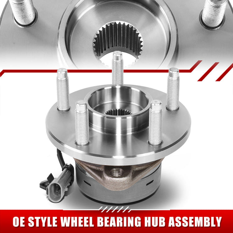 MASA DE RUEDA WHEEL HUBS & BEARINGS - CHEVROLET COBALT 2005-2010 / CHEVROLET HHR 2006-2011 / PONTIAC G4 2006 / PONTIAC G5 2007-2010 / PONTIAC PURSUIT 2006 / SATURN ION 2004-2007 - FITS 5-LUG HUBS WITH ABS SENSOR