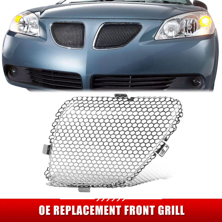PARRILLA GRILLE - PT G6 '05-'10/ GRILLE ASS'Y LH/ UPPER INNER SILVER/BLACK//PARTS.NO,GM1200539//OEM NO,22699329