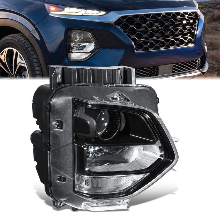 FAROS OE STYLE - 19-21 HYUNDAI SANTA FE - USES 9005 HIGH / LOW BEAM BULBS / 1156A TURN SIGNAL - RIGHT - OE STYLE - BLACK