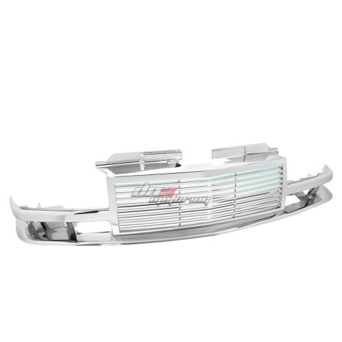 PARRILLA GRILLE - 98-04 CHEVY S10 , BLAZER - HORIZONTAL FENCE STYLE - ABS - FITS GMT 325 , GMT 330 MODELS ONLY - CHROME