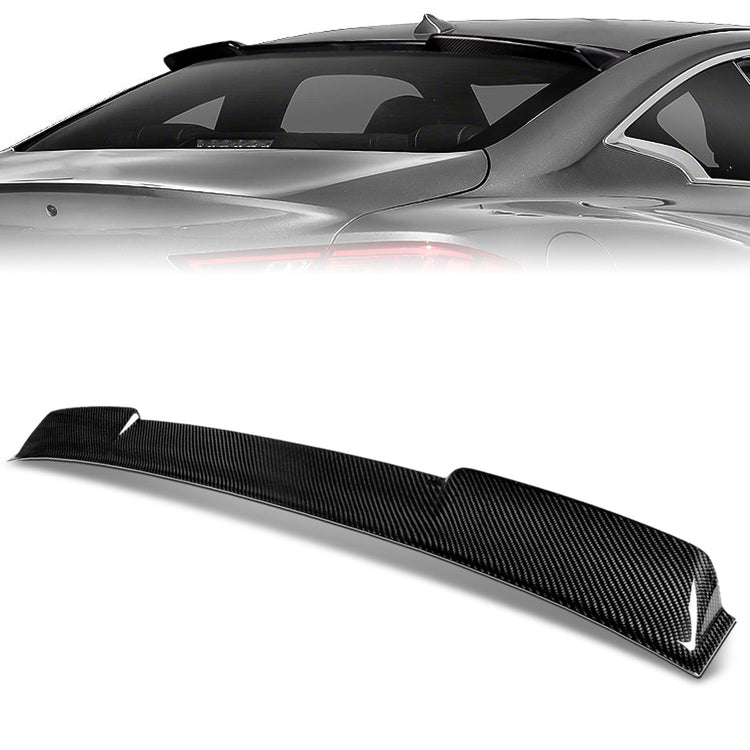 SPOILER CAR ROOF SPOILER - 17-22 INFINITI Q60 - FITS COUPE MODELS - CARBON FIBER BLACK