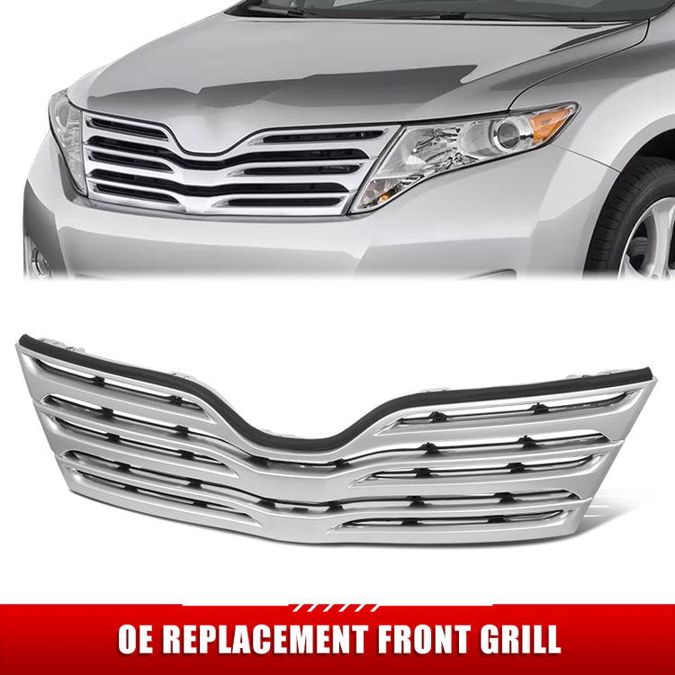 PARRILLA GRILLE - TY VEZA 09-12/ GRILLE ASS'Y/ CHROME/PAINTED BLACK/ (SATIN NICKEL)//PARTS.NO,TO1200321//OEM NO,531010T010