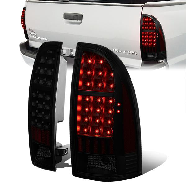 FAROS TRASEROS 05-15 TOYOTA TACOMA - LED - BLACK / SMOKE