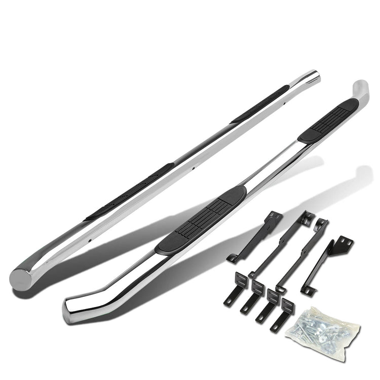 ESTRIBOS 3" - ROUND - 45 DEG - 07-13 ACURA MDX - SILVER