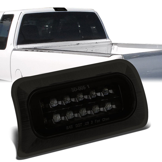 LUZ DE FRENO 94-03 CHEVY S10, GMC SONOMA / 96-00 ISUZU HOMBRE - FITS STANDARD CAB MODEL ONLY - LED - BLACK / SMOKE
