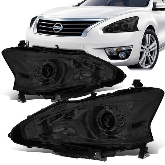 FAROS 13-15 NISSAN ALTIMA - H11 LOW BEAM / H9 HIGH BEAM - SMOKE HOUSING / CLEAR CORNER