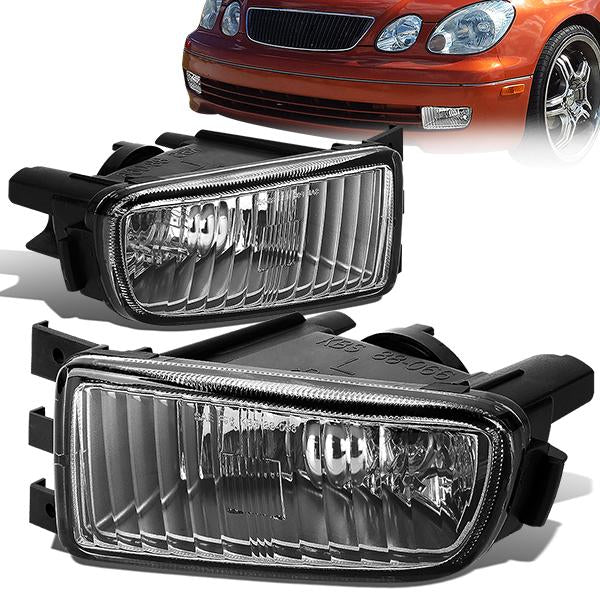 FAROS DE NIEBLA 98-05 LEXUS S300 / 98-00 LEXUS GS400 / 01-05 LEXUS GS430 4-DOOR - NO SWITCH - 9006 BULB - CLEAR