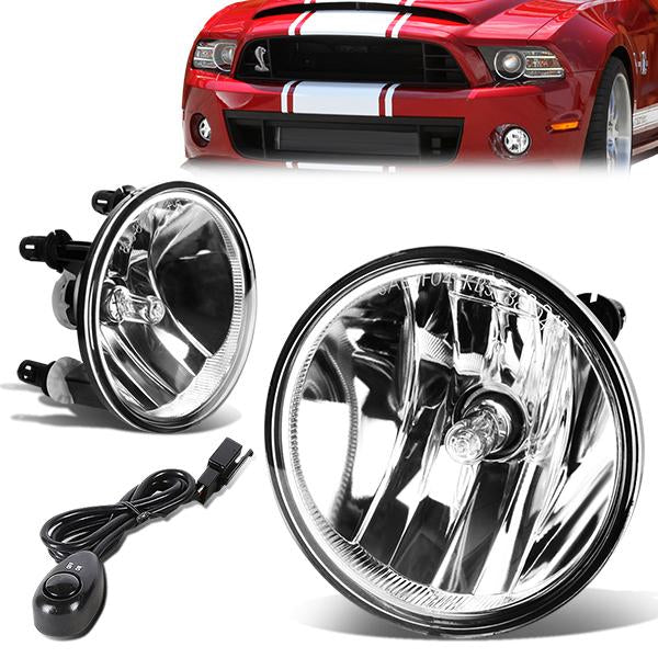 FAROS DE NIEBLA 07-14 FORD MUSTANG SHELBY, BULLITT / 07-10 FORD ESCAPE / 08-10 FORD EXPLORER SPORT TRAC 2/4-DR - W/ SWITCH - 5202 BULB - CLEAR
