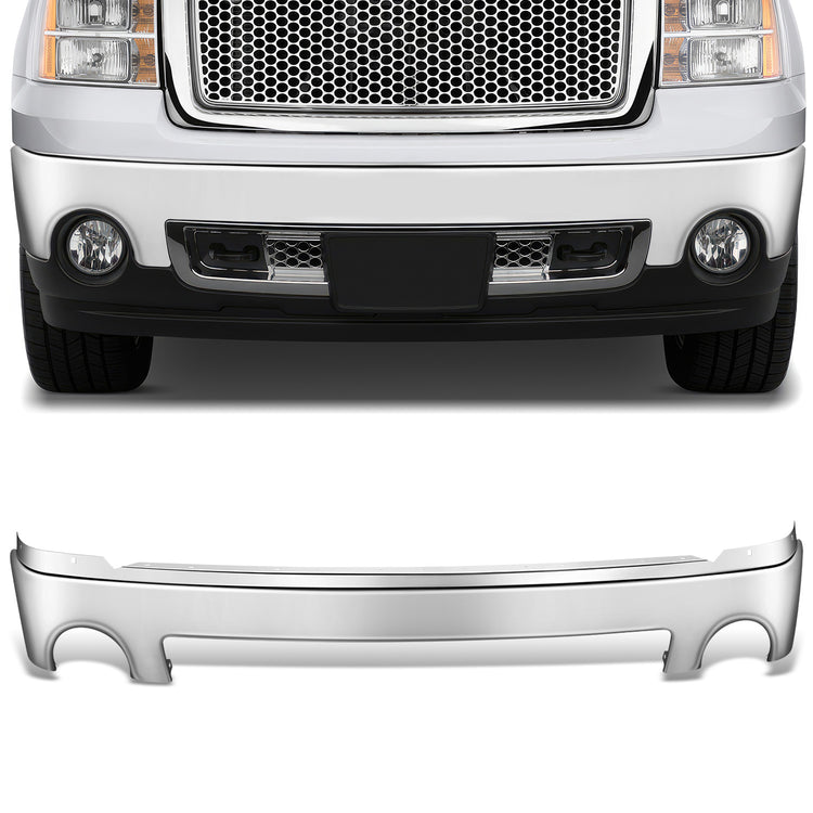 DEFENSA 07-08 GMC SIERRA 1500 / 07-08 GMC SIERRA 2500 HD / 07-08 GMC SIERRA 3500 HD, WITH FOG LIGHT; WITHOUT AIR INLET - CHROME
