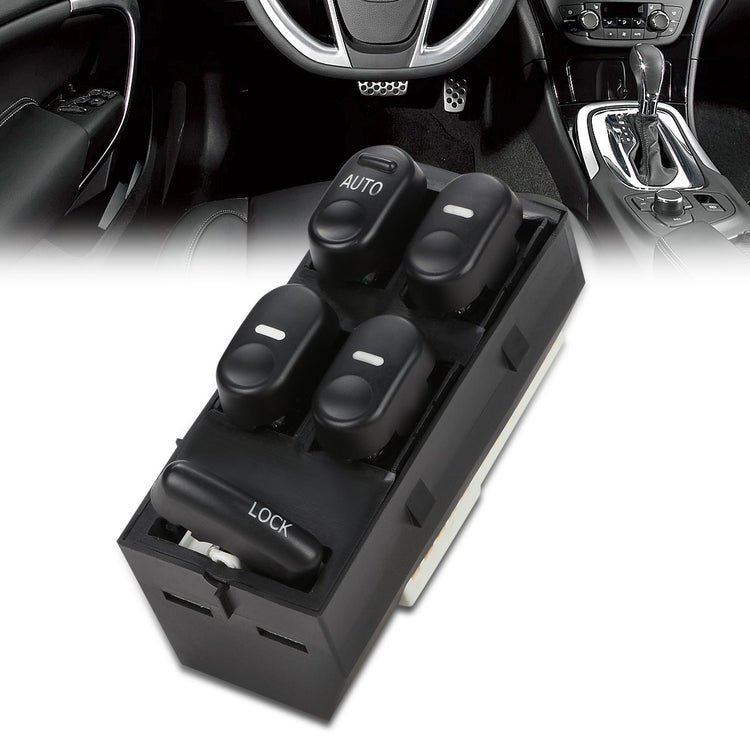 INTERRUPTOR ELEVADOR ELECTRICO 97-05 BUICK CENTURY / 97-04 BUICK REGAL - DRIVER SIDE - BLACK